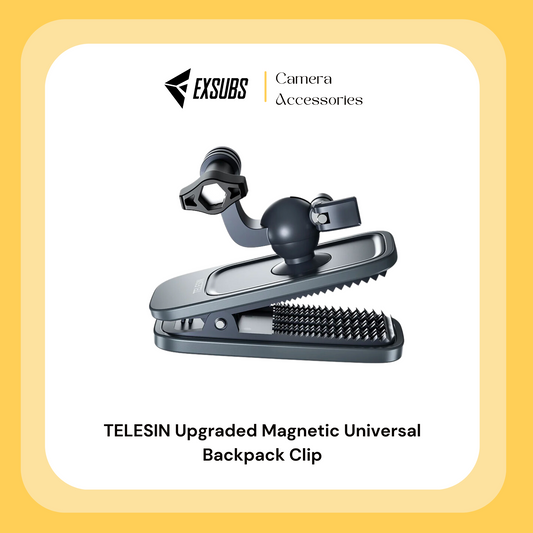 TELESIN Upgraded Magnetic Universal Backpack Clip