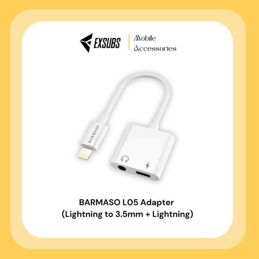 BARMASO L05 Adapter (Lightning to 3.5mm + Lightning)