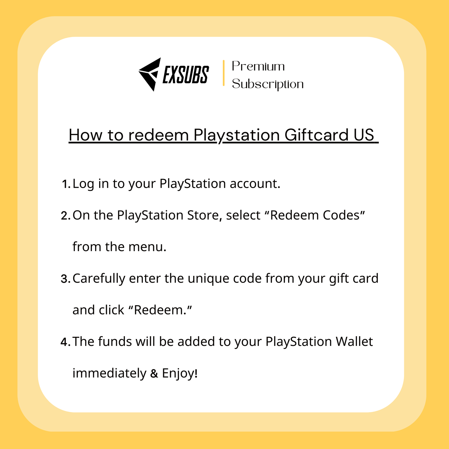 Playstation StoreGiftcard (US)