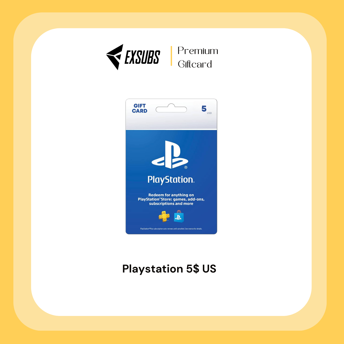 Playstation StoreGiftcard (US)