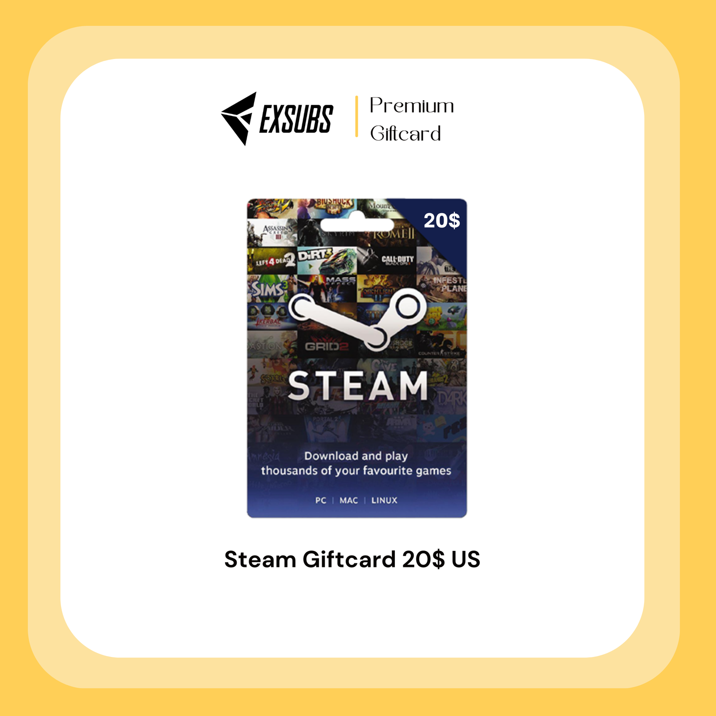 Steam GiftCard (US)